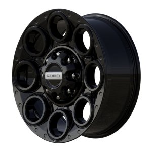 Ford F-250 Wheels - Ford Racing - 20x8 Premium Aluminum - Gloss Black - `05-`22 Ford F-250 Wheels - Ford Racing - 20x8 Premium Aluminum - Gloss Black - `05-`22